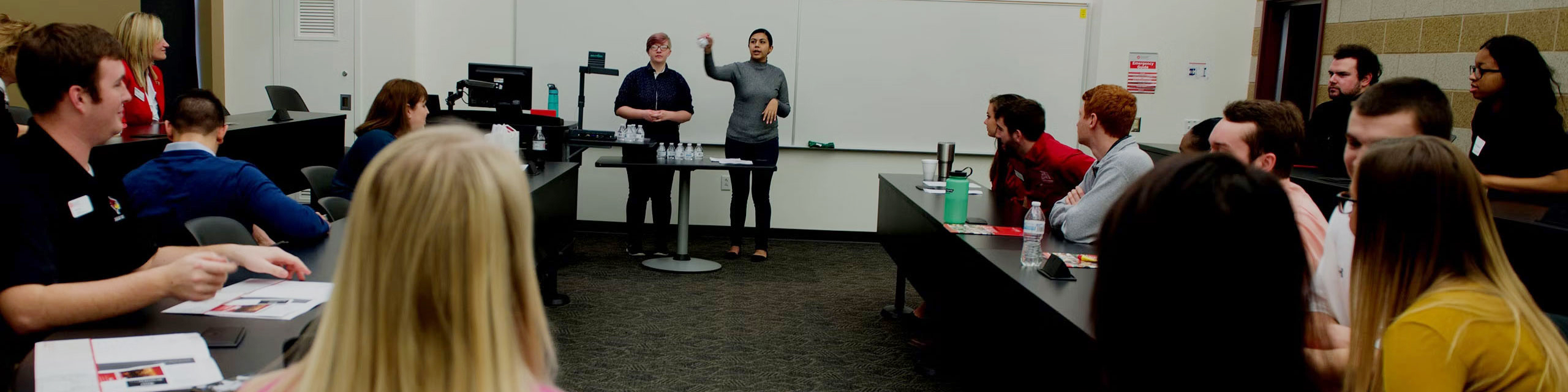 Students in a classroom