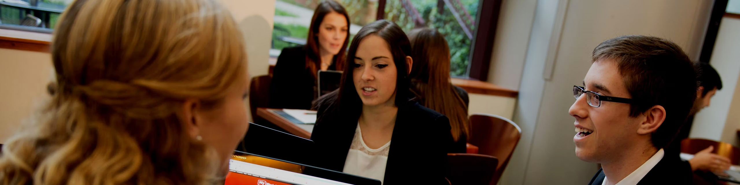 Group of students talking