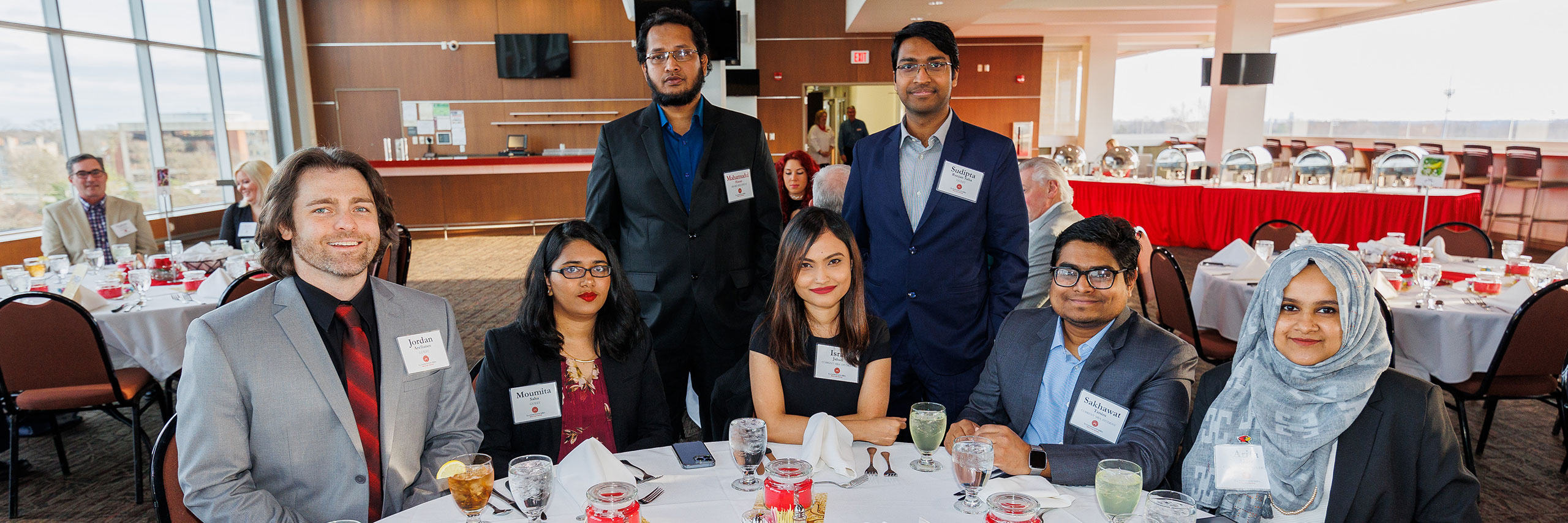 Guests on an business awards event