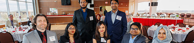 Guests on an business awards event